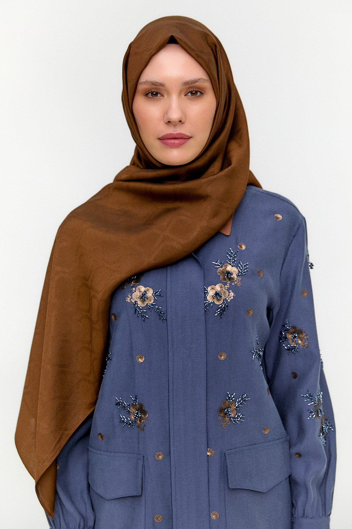 Petek Desenli Yün Modal Şal, Tesettür Giyim