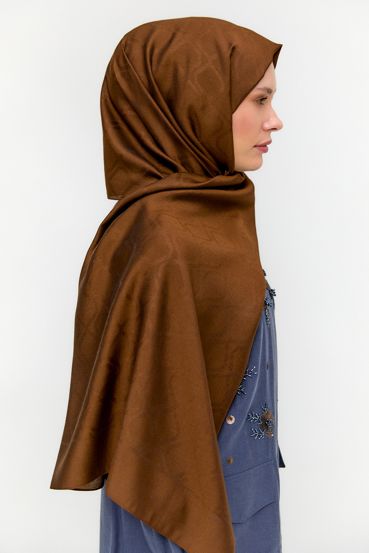 Petek Desenli Yün Modal Şal, Tesettür Giyim