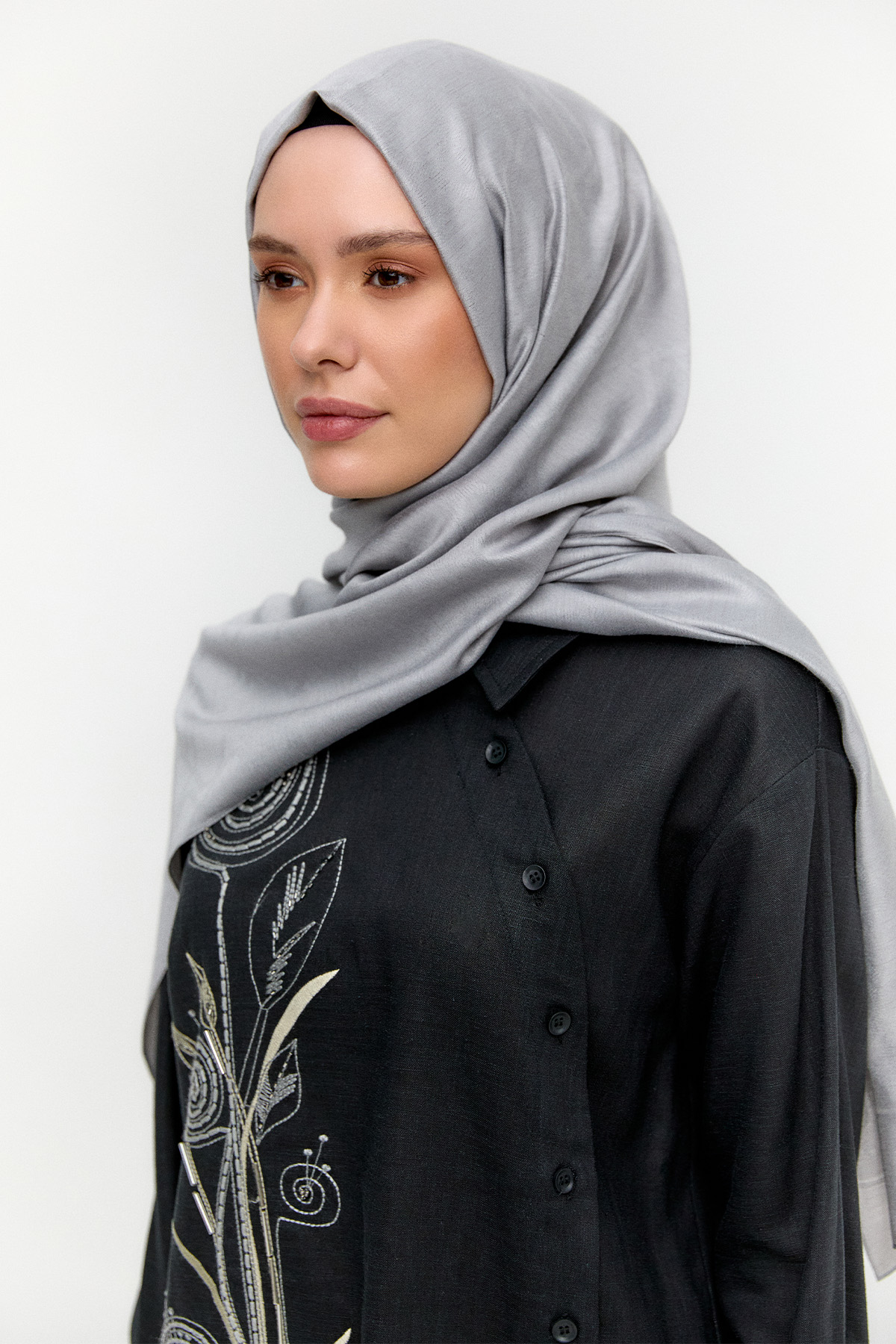 Petek Desenli Yün Modal Şal, Tesettür Giyim