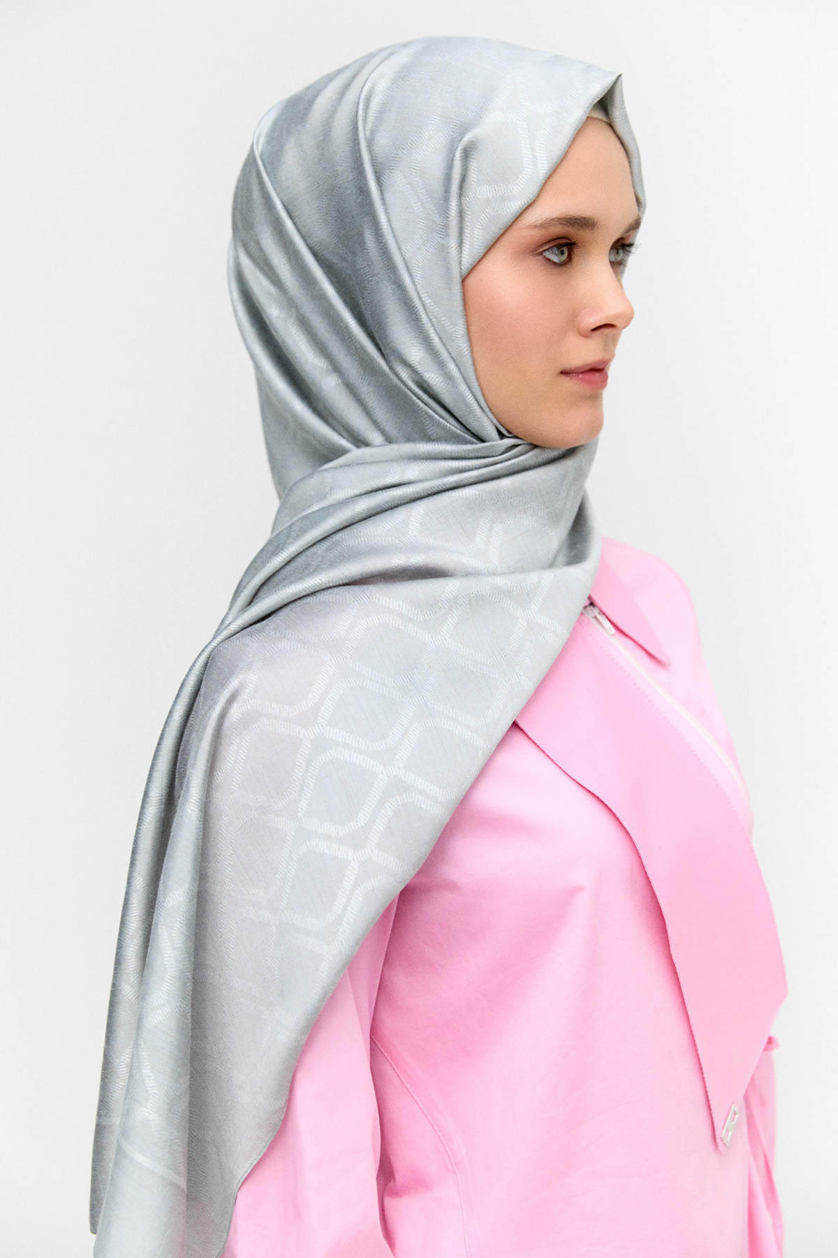 Petek Desenli Yün Modal Şal, Tesettür Giyim