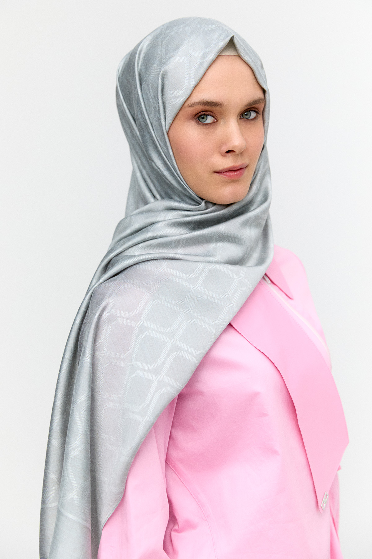 Petek Desenli Yün Modal Şal, Tesettür Giyim