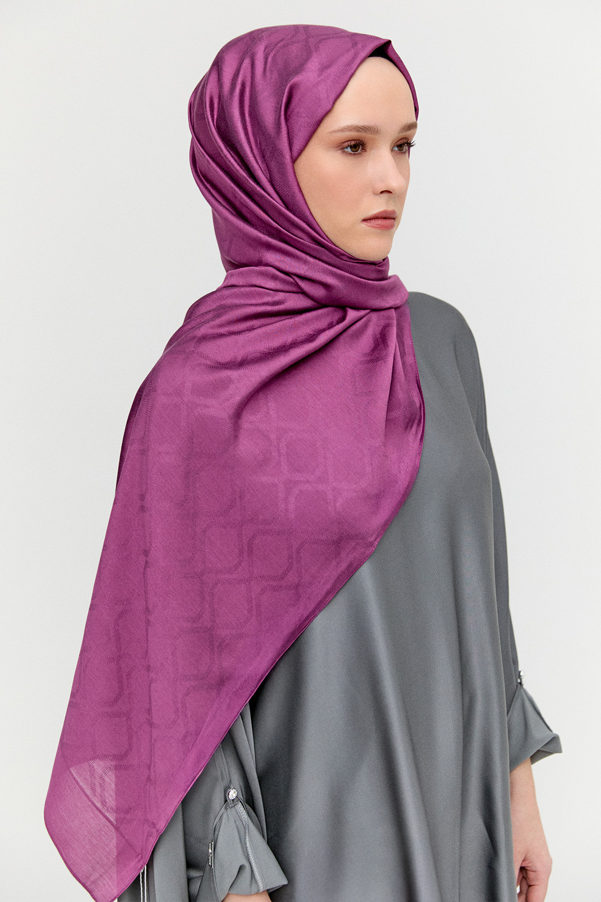 Petek Desenli Yün Modal Şal, Tesettür Giyim