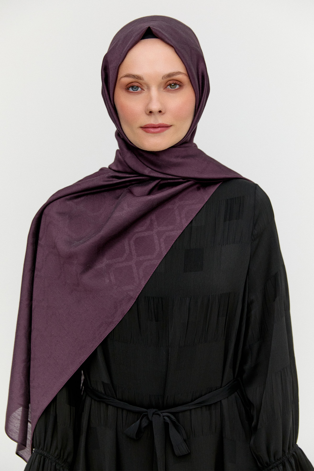 Petek Desenli Yün Modal Şal, Tesettür Giyim