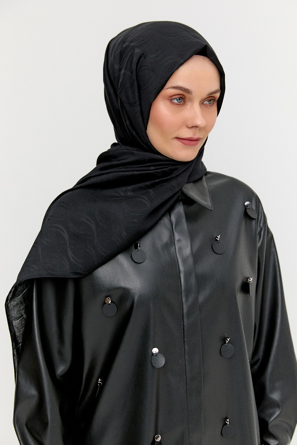 Sarmal Desenli Modal Yün Şal, Tesettür Giyim