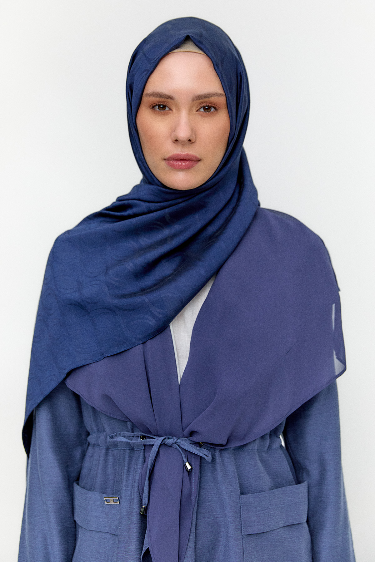 Sarmal Desenli Modal Yün Şal, Tesettür Giyim