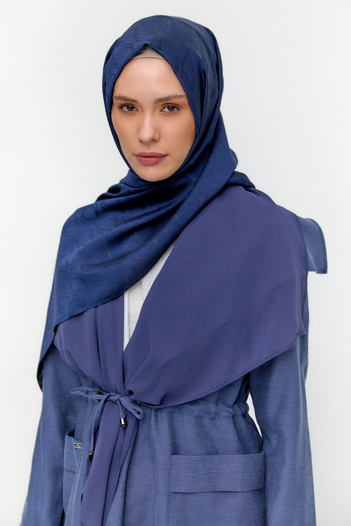 Sarmal Desenli Modal Yün Şal, Tesettür Giyim