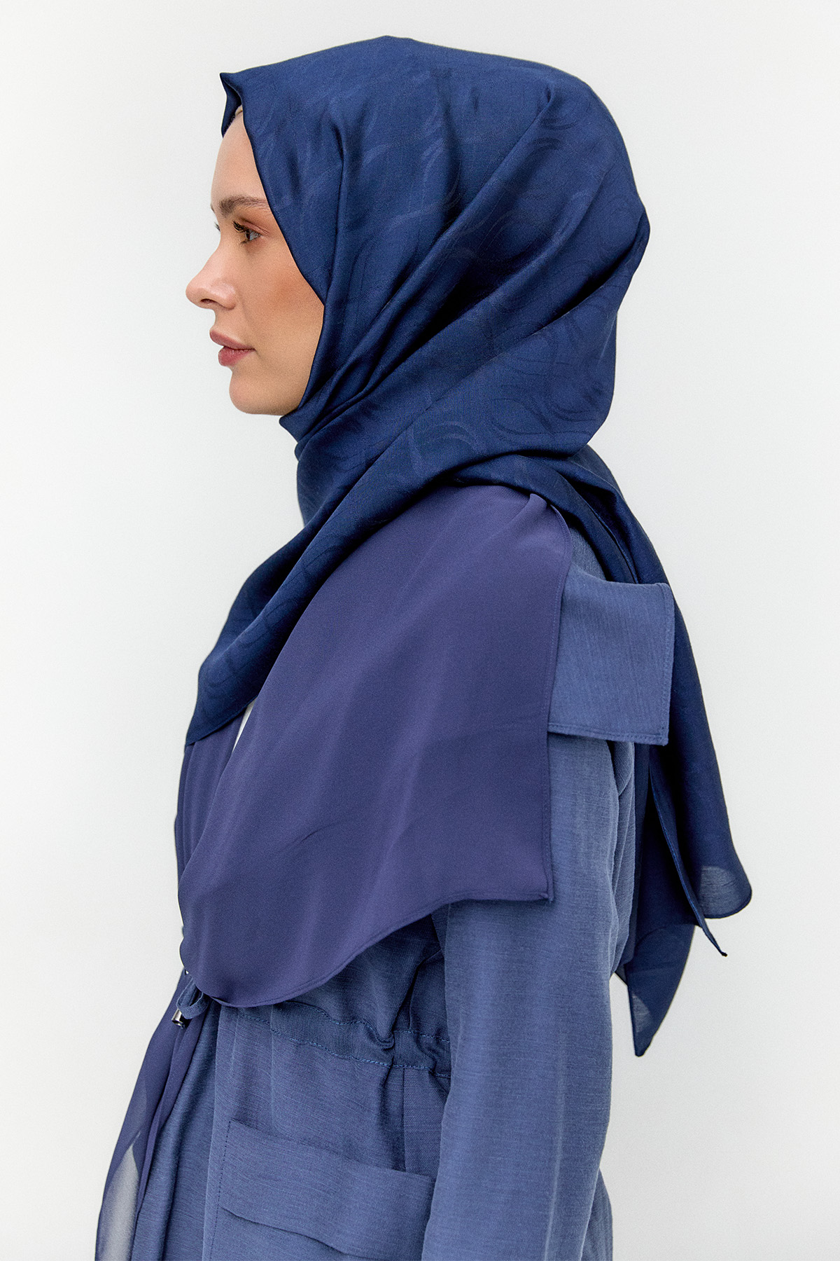 Sarmal Desenli Modal Yün Şal, Tesettür Giyim