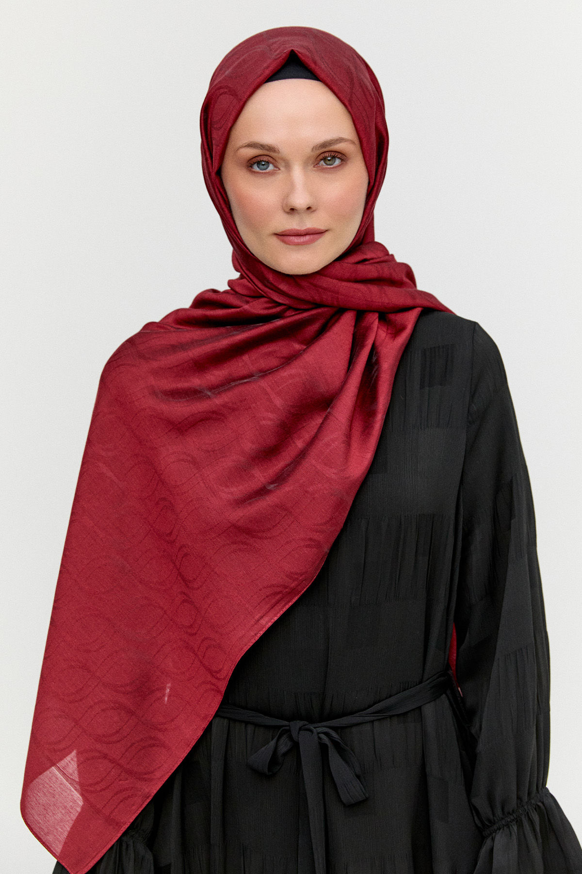 Sarmal Desenli Modal Yün Şal, Tesettür Giyim