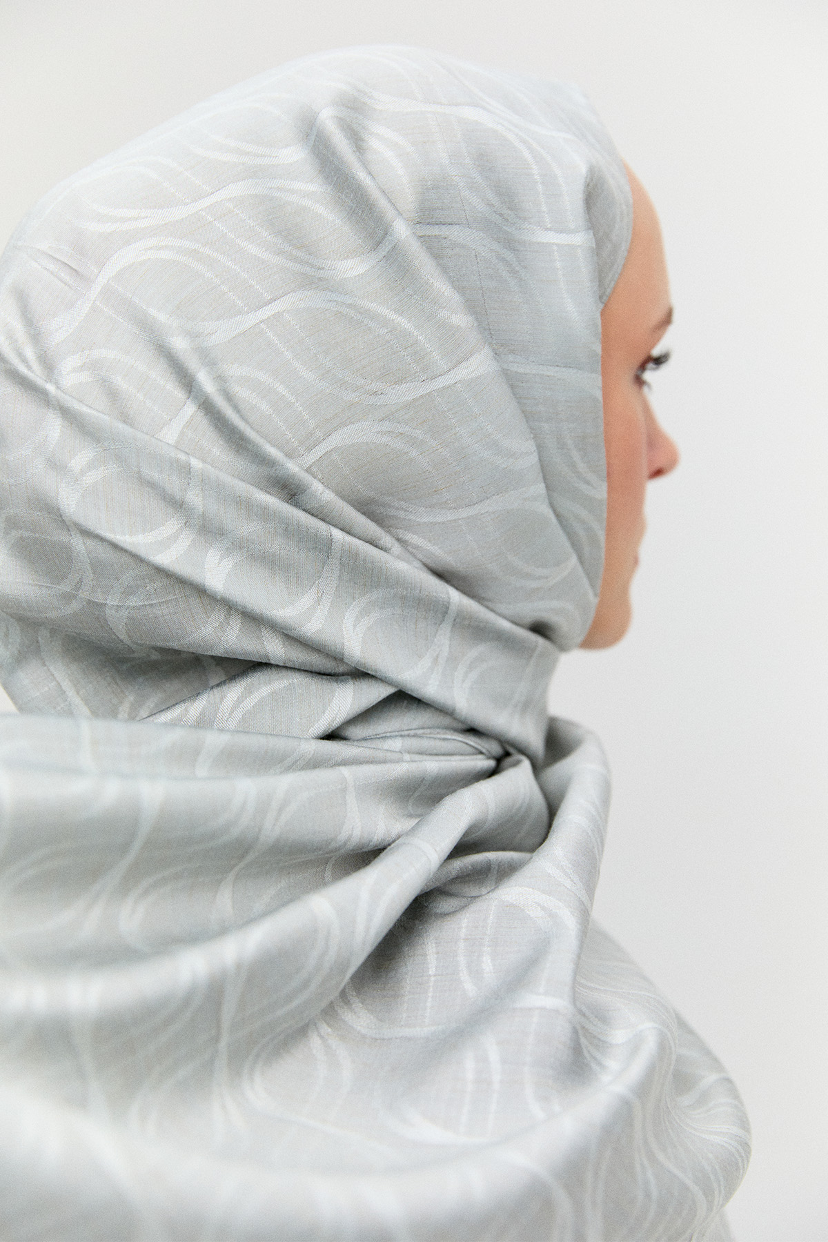 Sarmal Desenli Modal Yün Şal, Tesettür Giyim