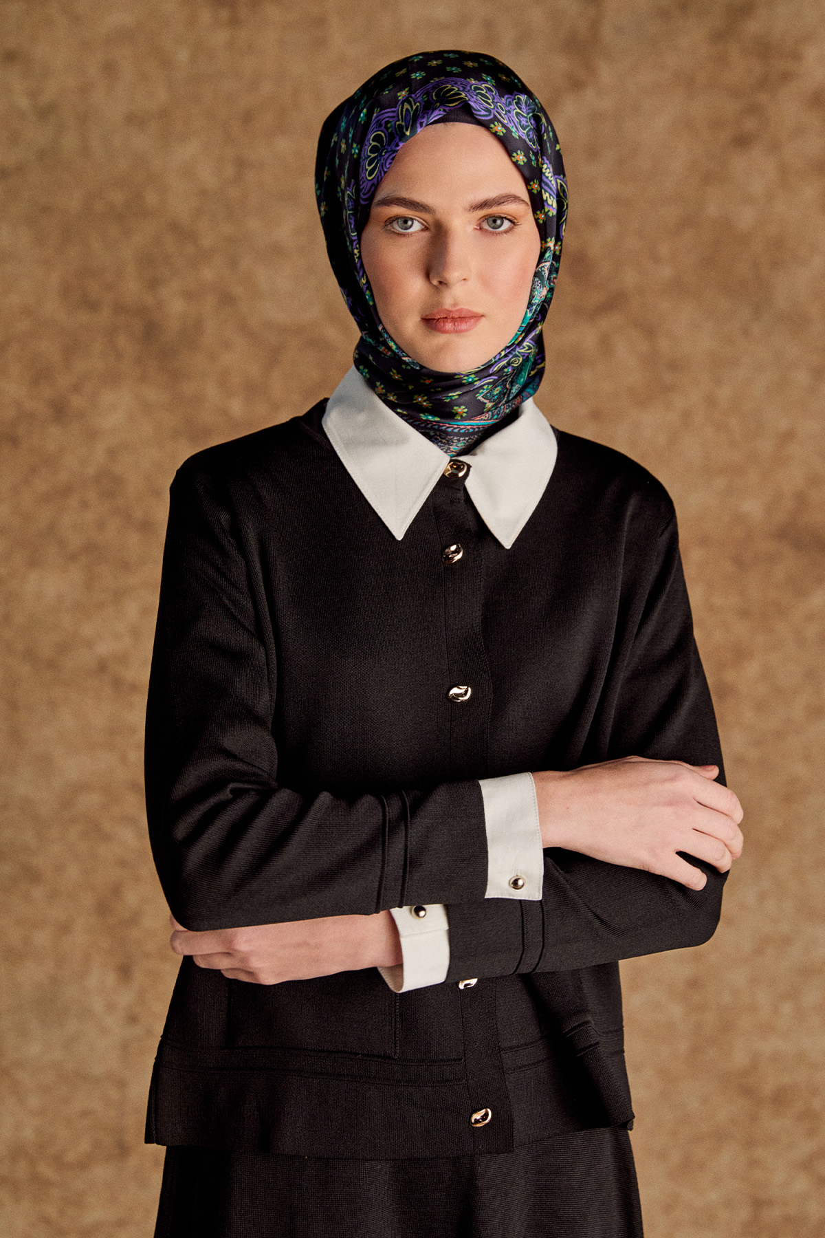 Triko Etek Ceket İkili Takım