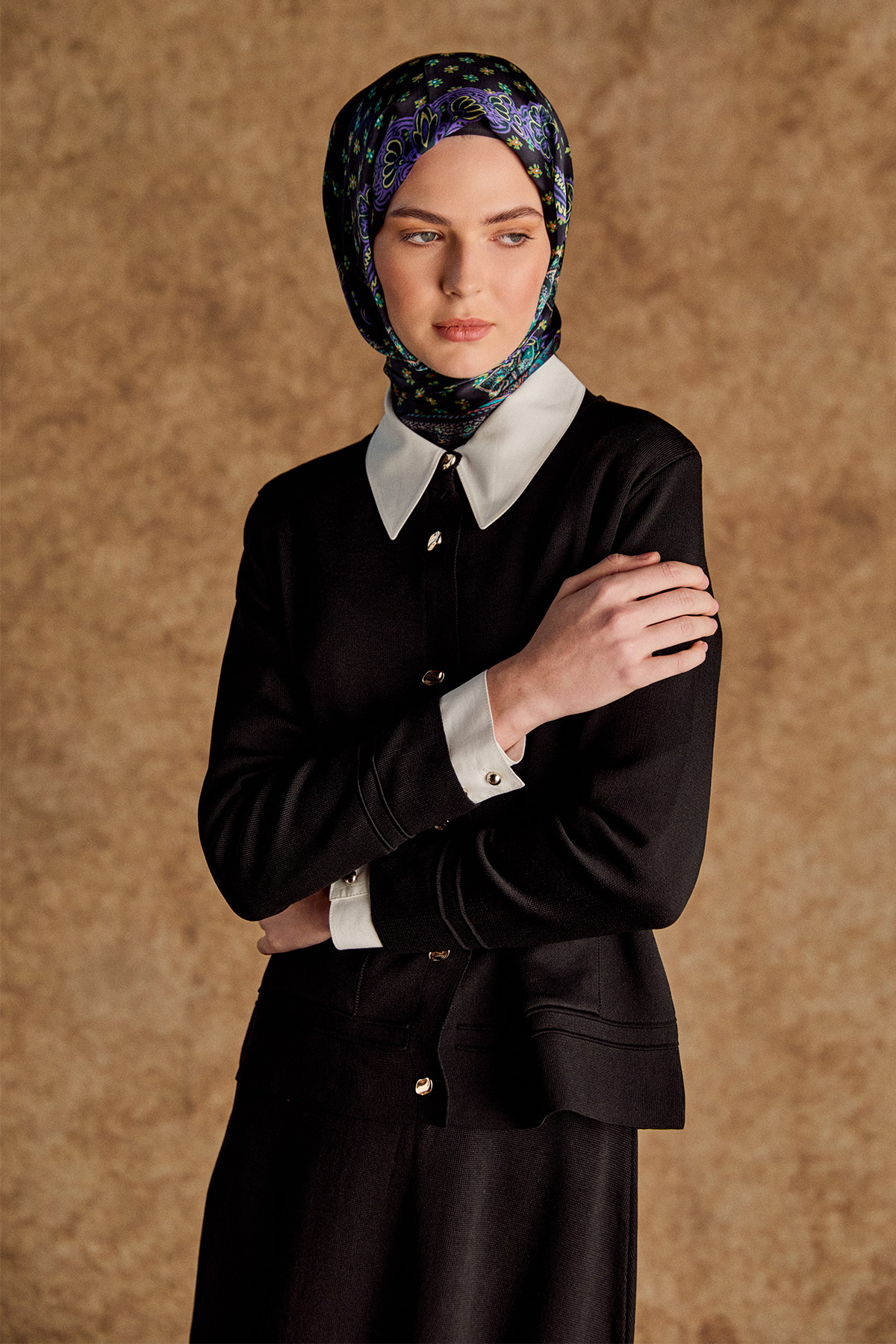 Triko Etek Ceket İkili Takım