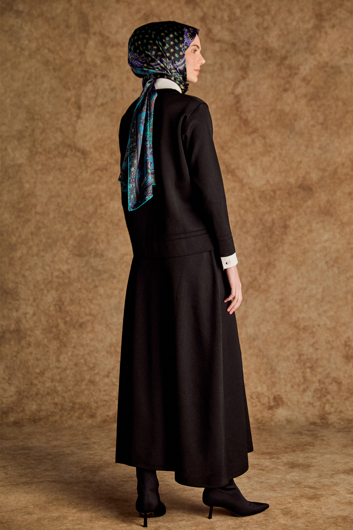 Triko Etek Ceket İkili Takım