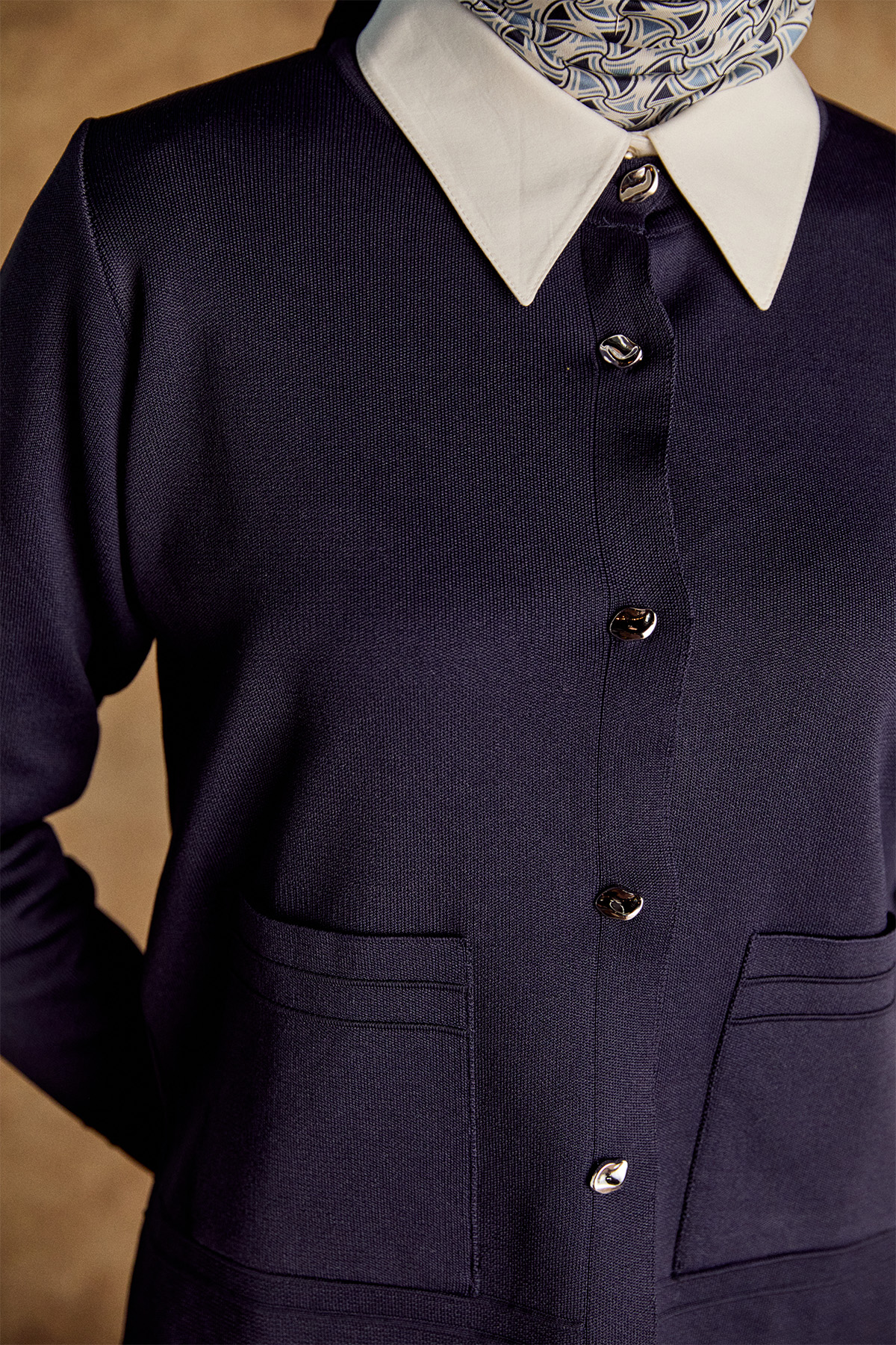 Triko Etek Ceket İkili Takım