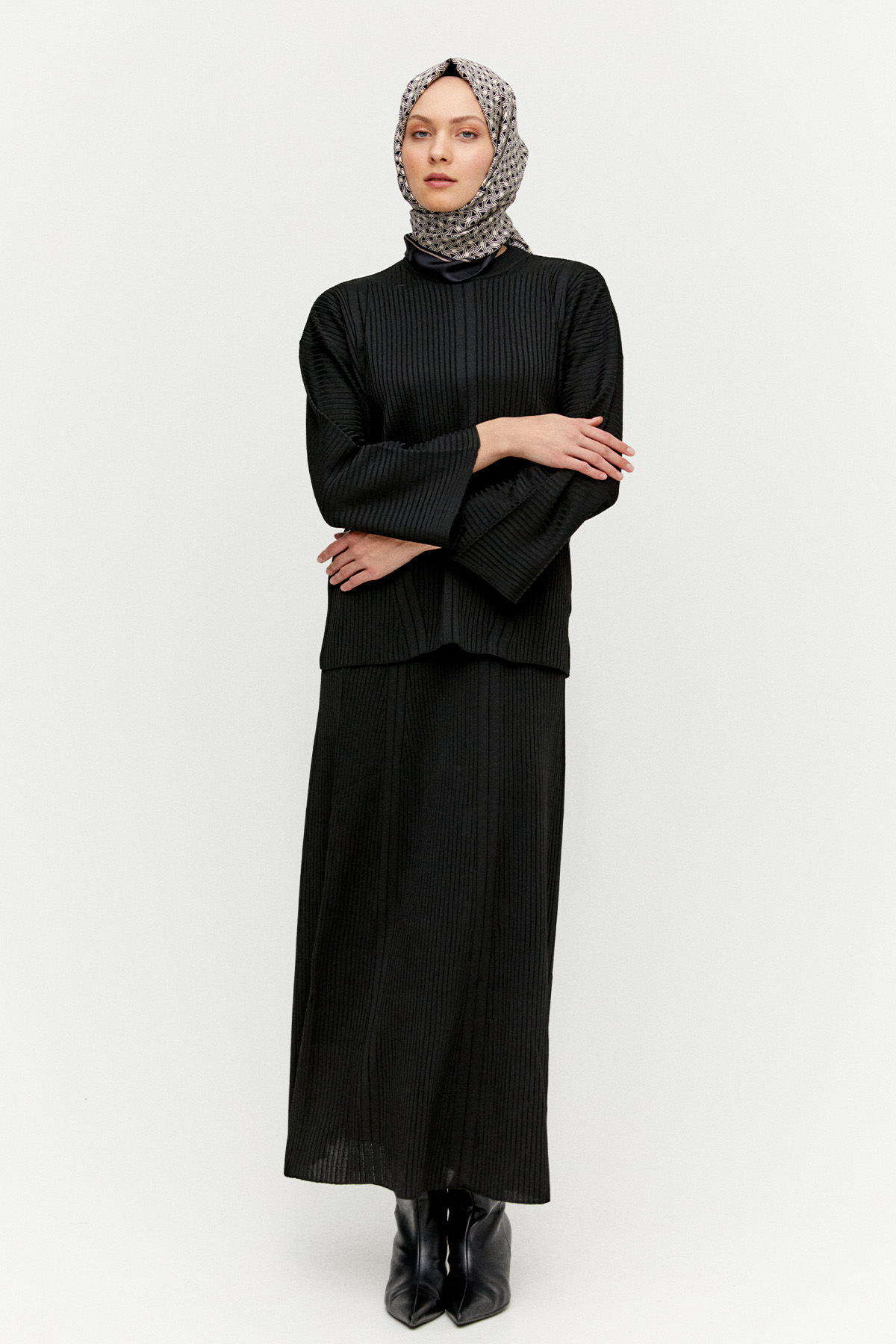 Etekli Triko İkili Takım