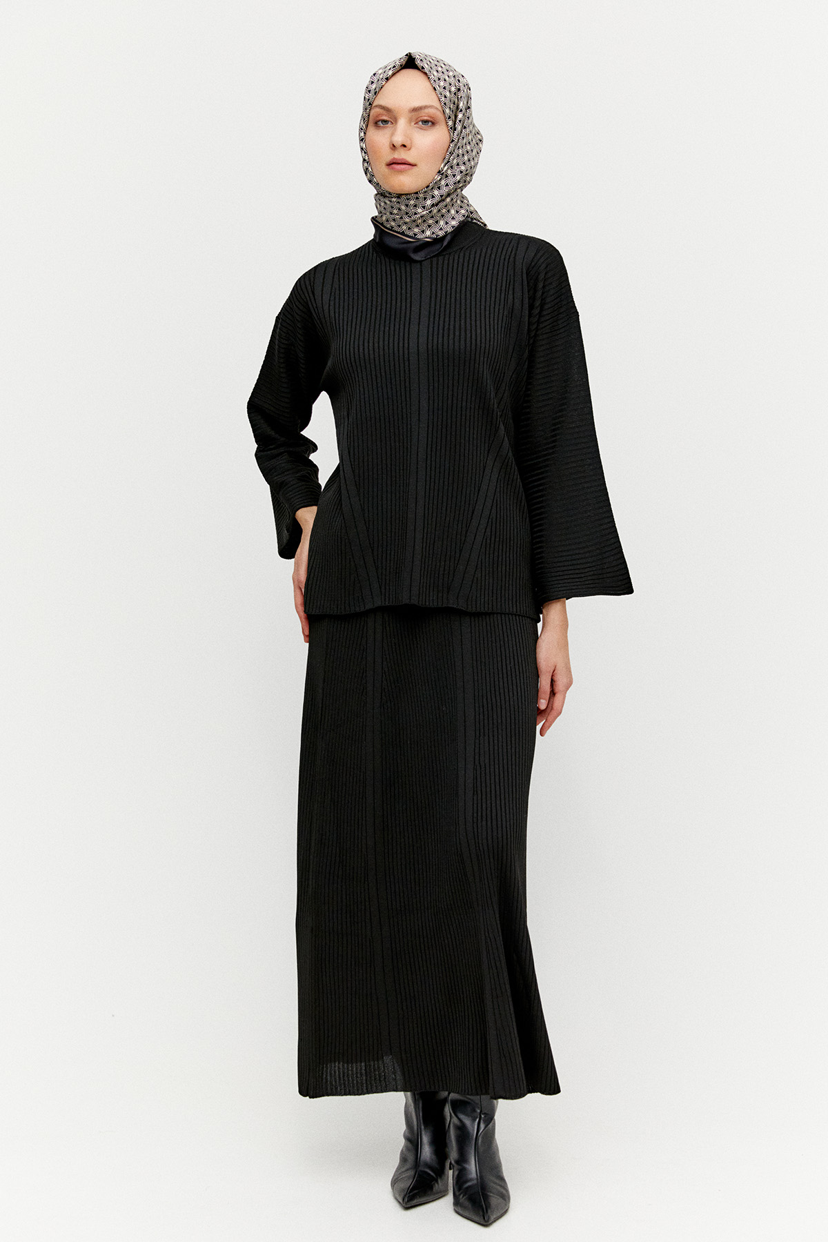 Etekli Triko İkili Takım