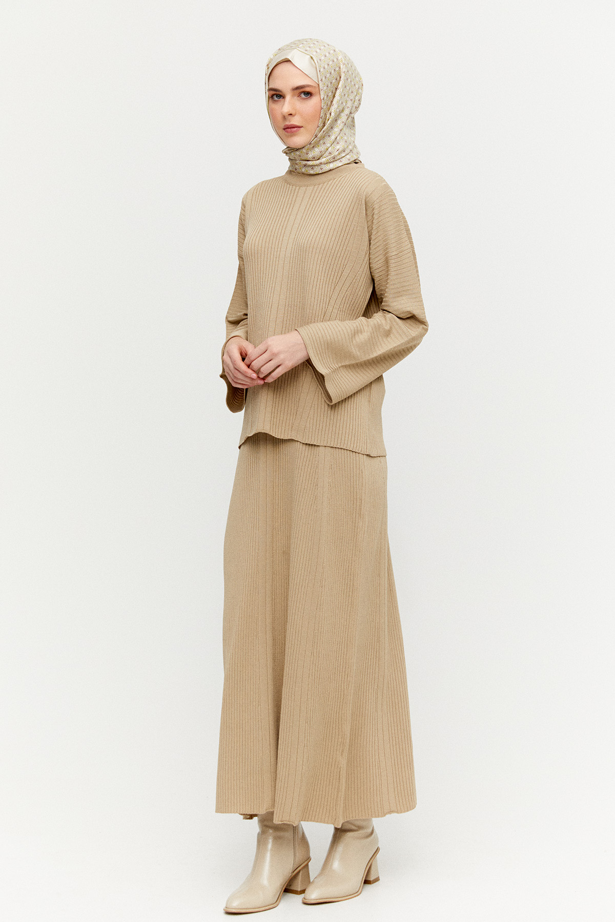 Etekli Triko İkili Takım