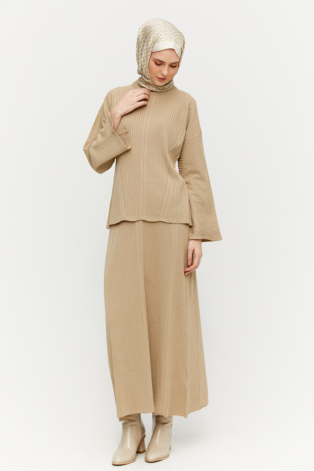 Etekli Triko İkili Takım