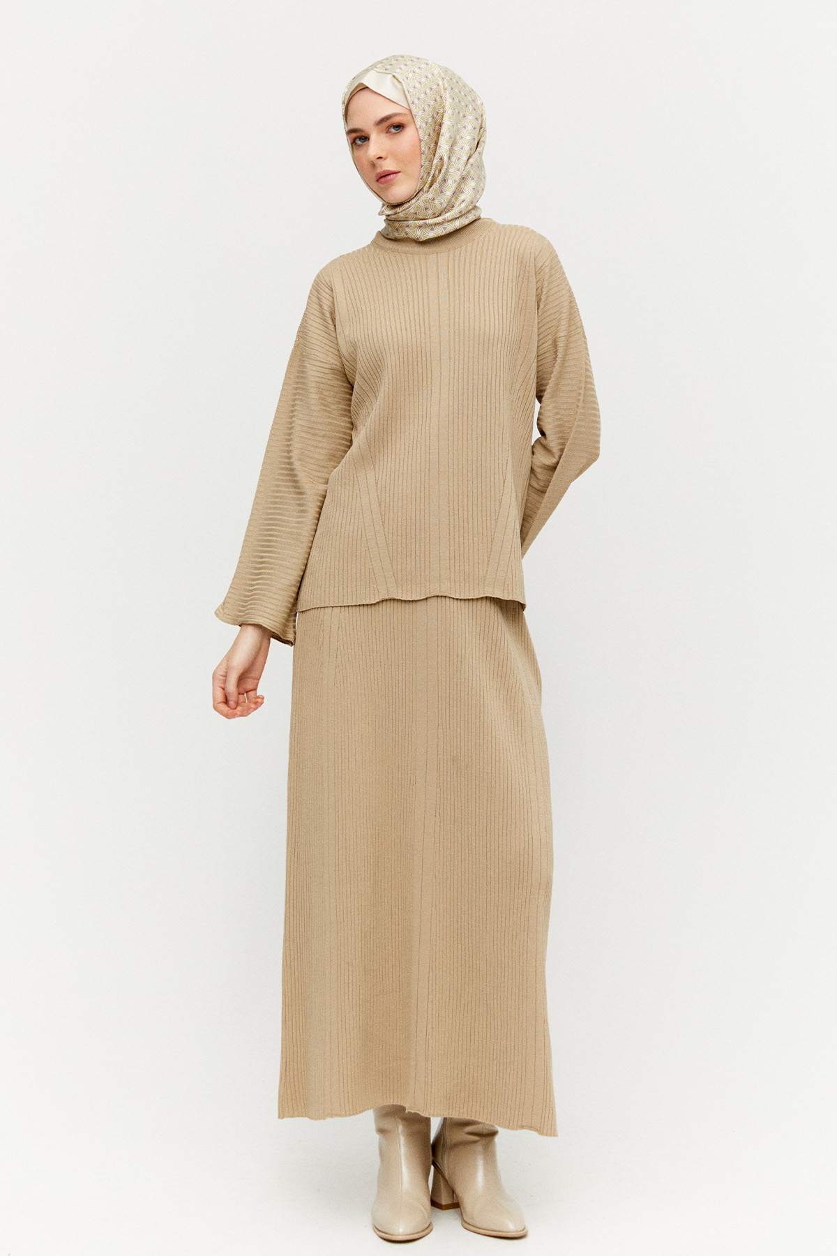 Etekli Triko İkili Takım