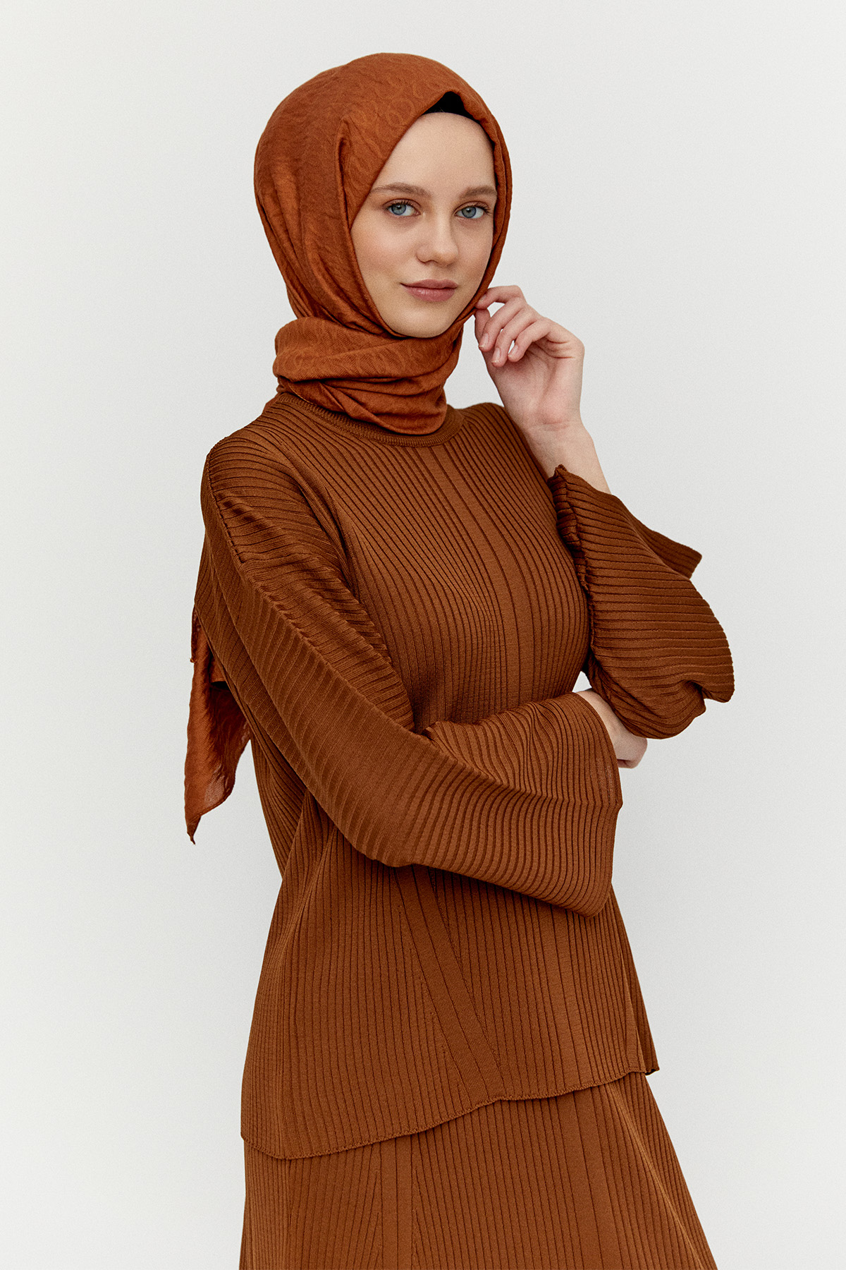 Etekli Triko İkili Takım