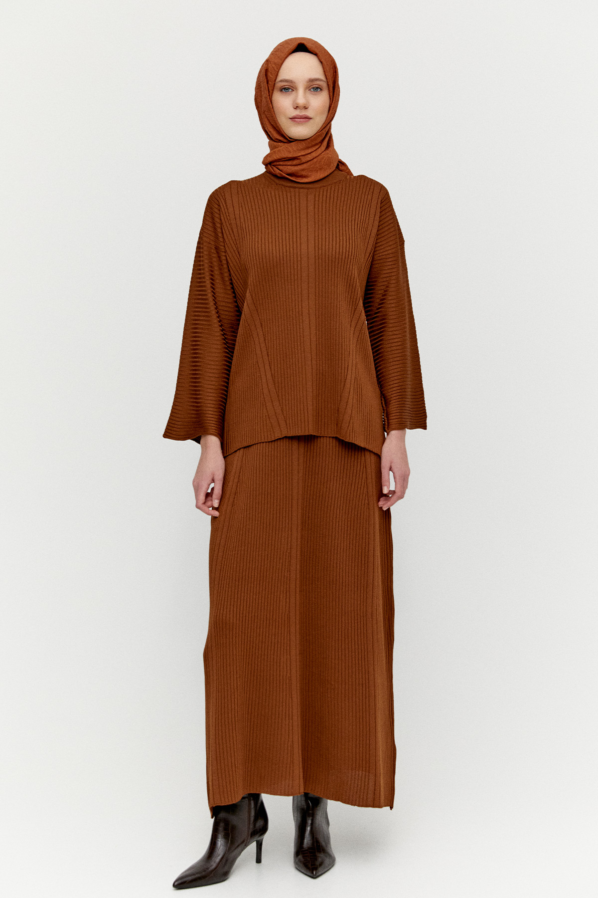 Etekli Triko İkili Takım