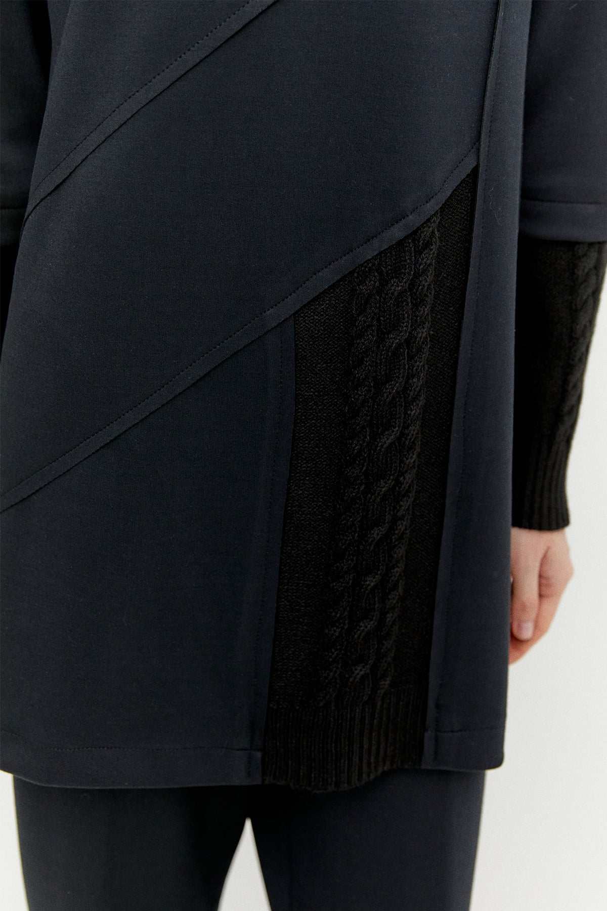 Örme Kumaş Detaylı İkili Takım