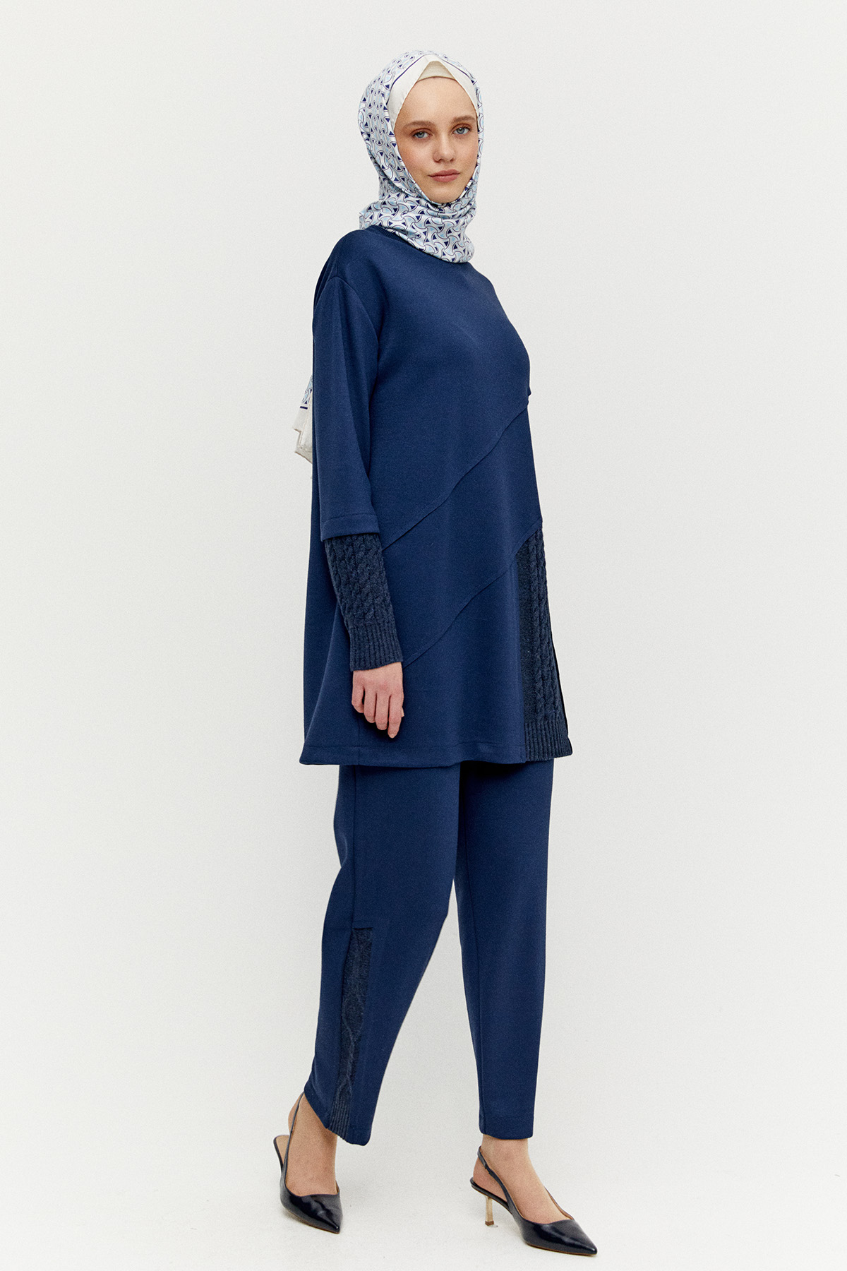 Örme Kumaş Detaylı İkili Takım