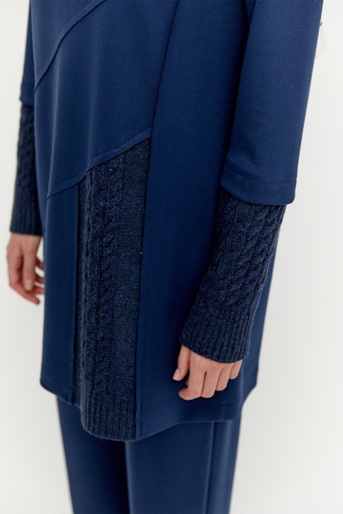 Örme Kumaş Detaylı İkili Takım