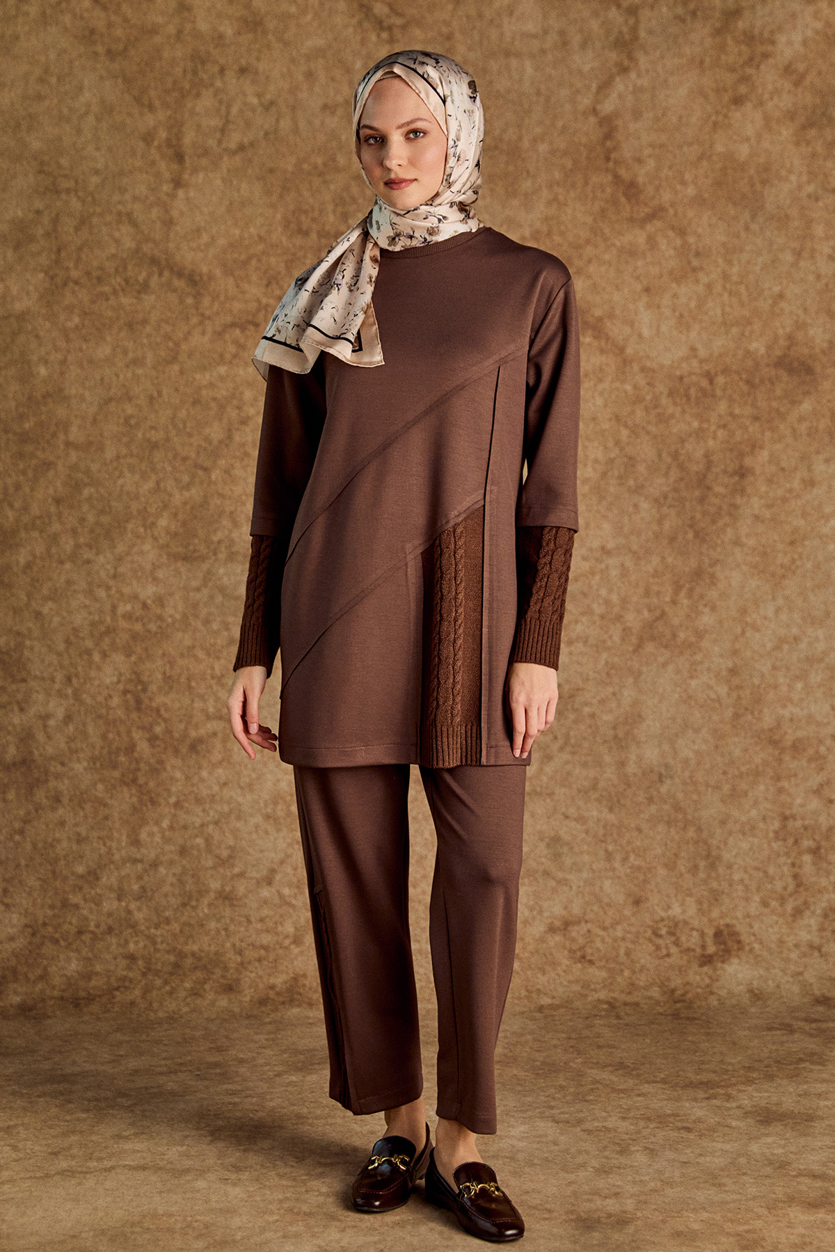 Örme Kumaş Detaylı İkili Takım