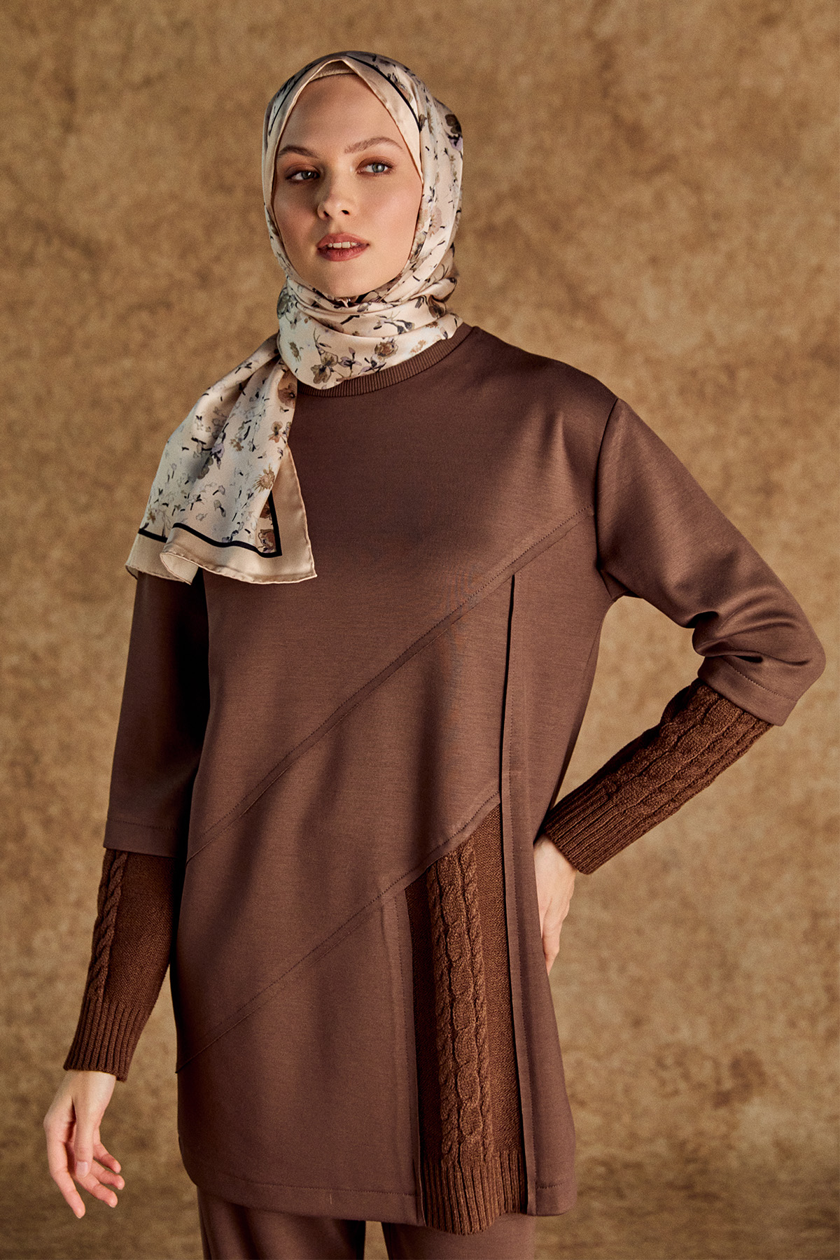 Örme Kumaş Detaylı İkili Takım