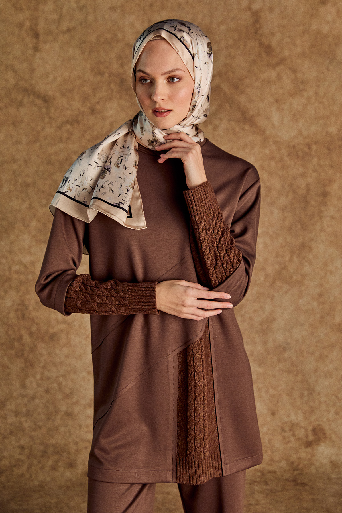 Örme Kumaş Detaylı İkili Takım