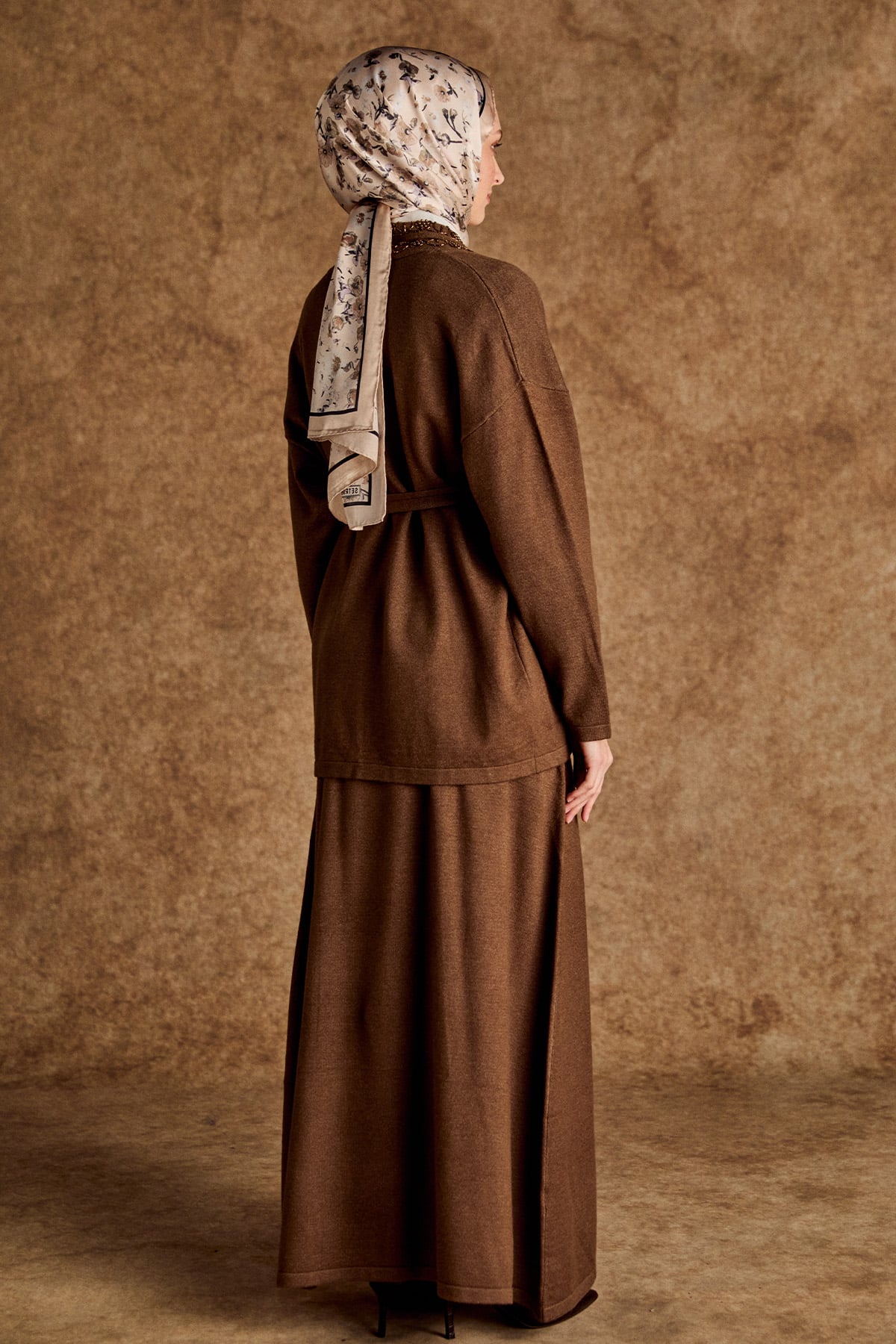 Boncuk Detaylı Triko Twinset