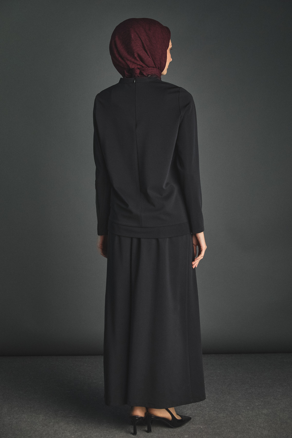 Suni Deri Detaylı İkili Takım