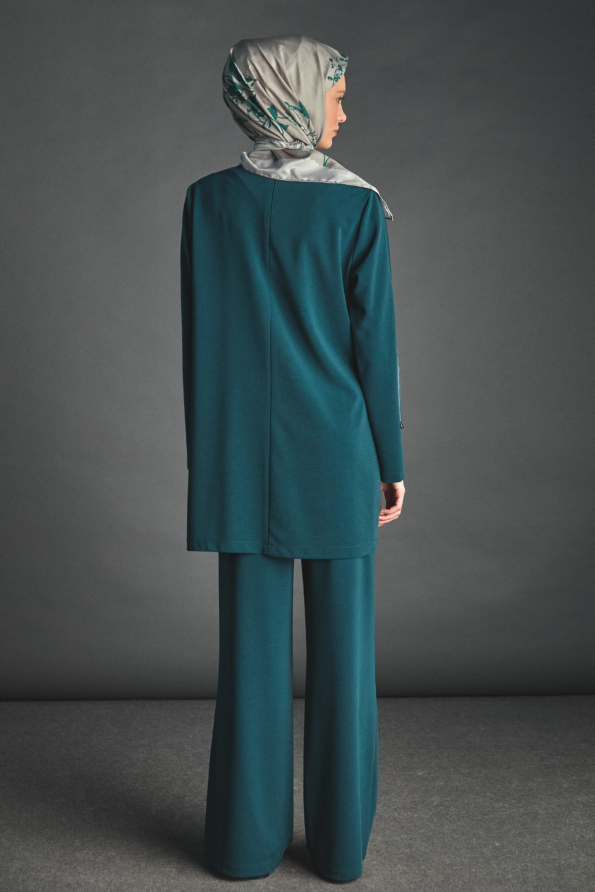 Deri Kombinli Şeritli İkili Takım