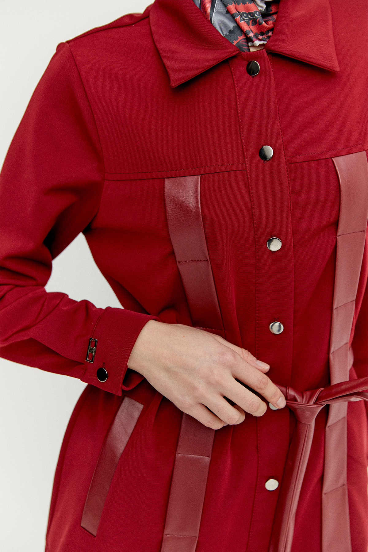 Suni Derili Şömiziye Yaka İkili Takım