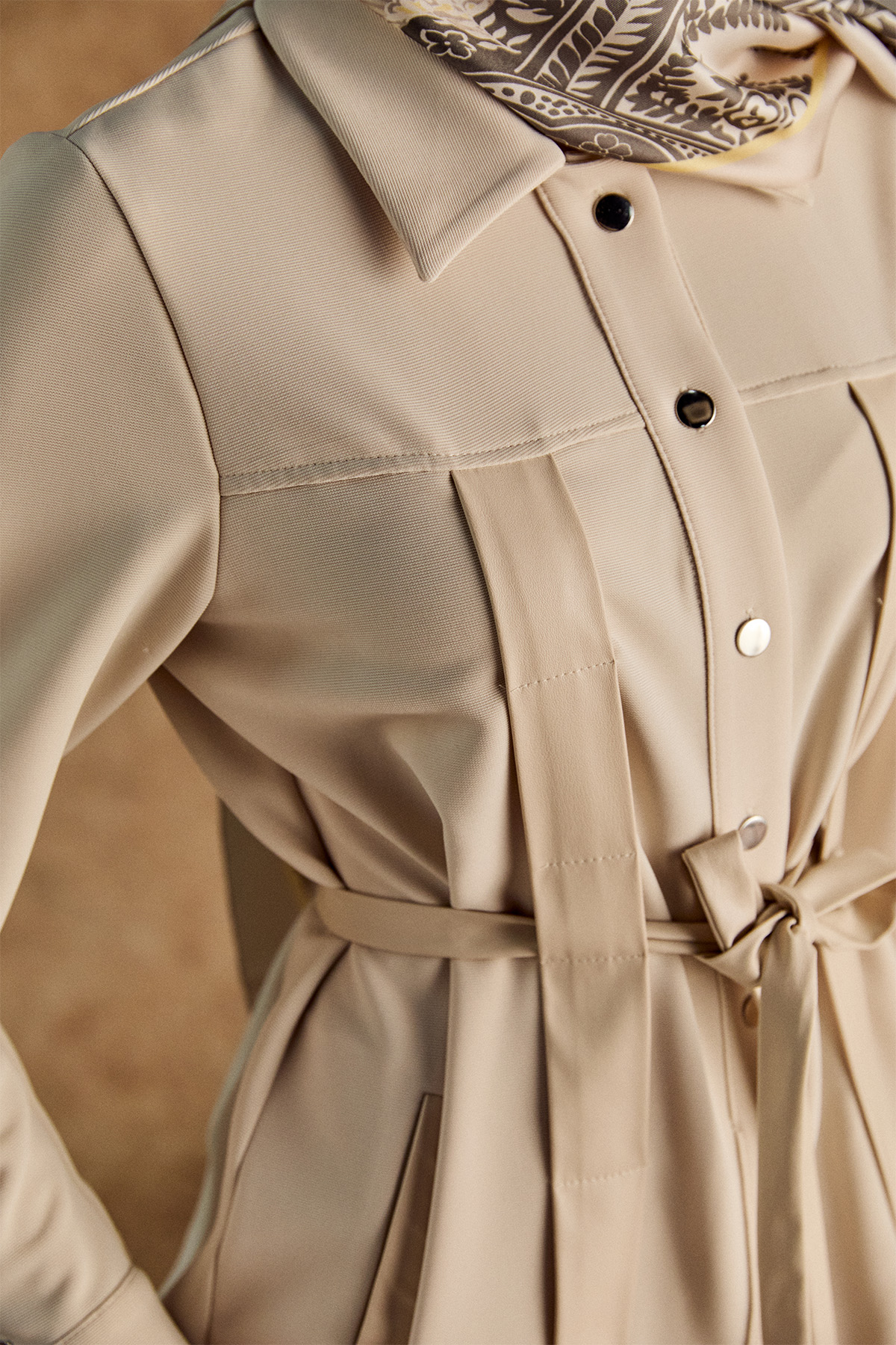 Suni Derili Şömiziye Yaka İkili Takım