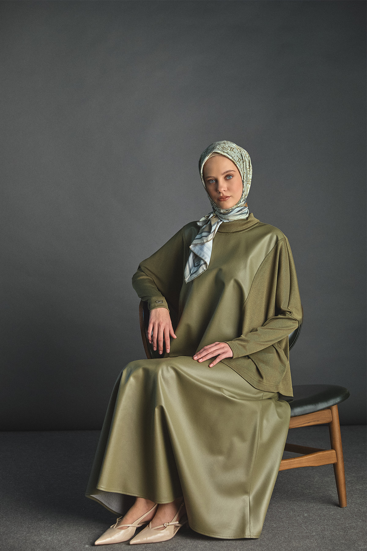 Suni Deri Garnili İkili Takım