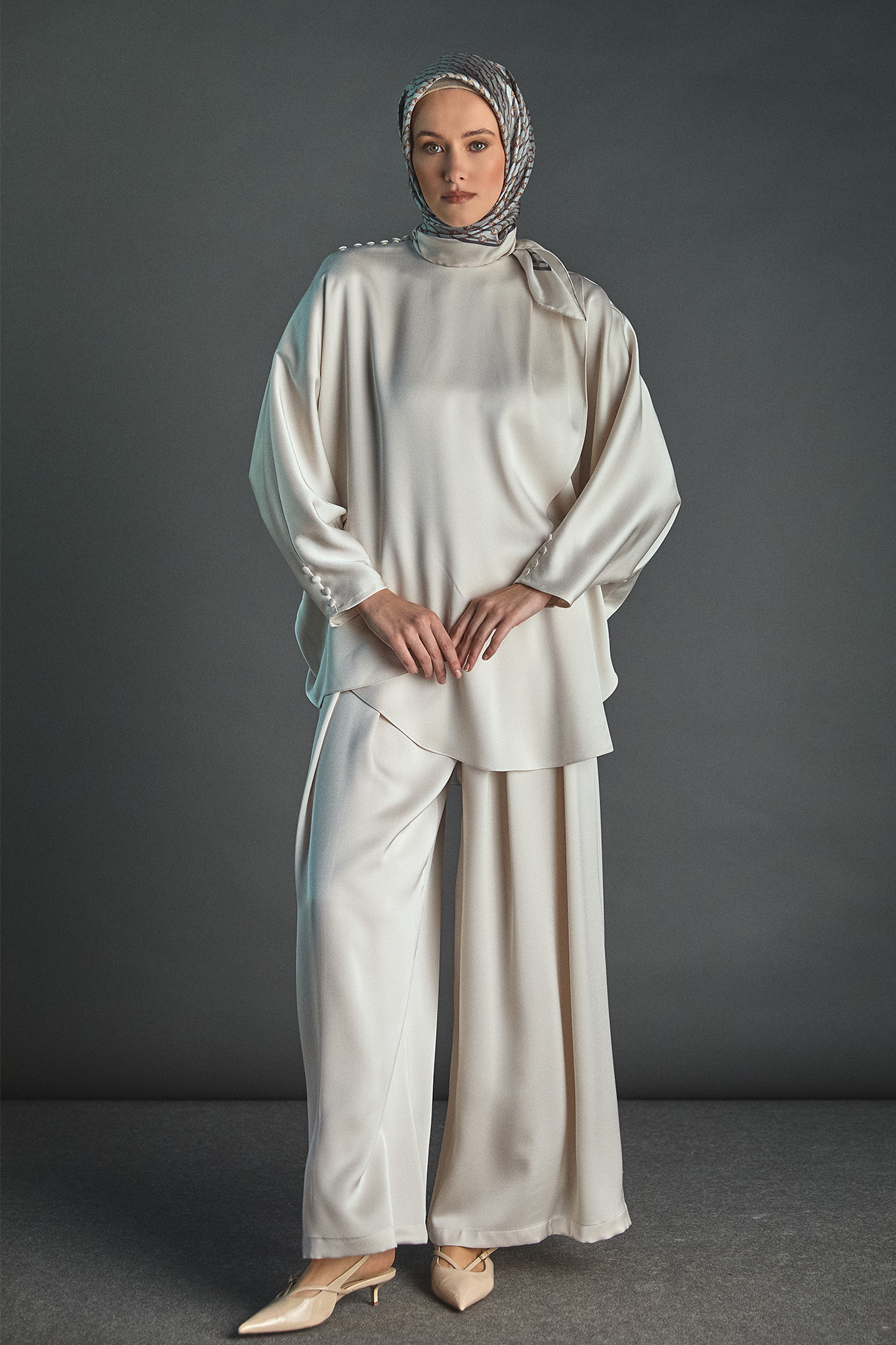 Anvelop Kesim İkili Saten Takım