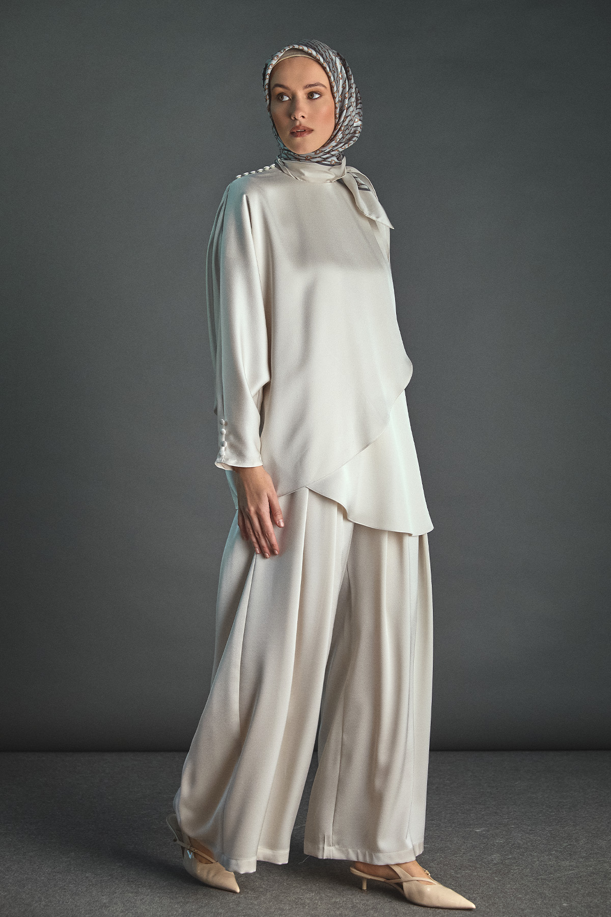 Anvelop Kesim İkili Saten Takım