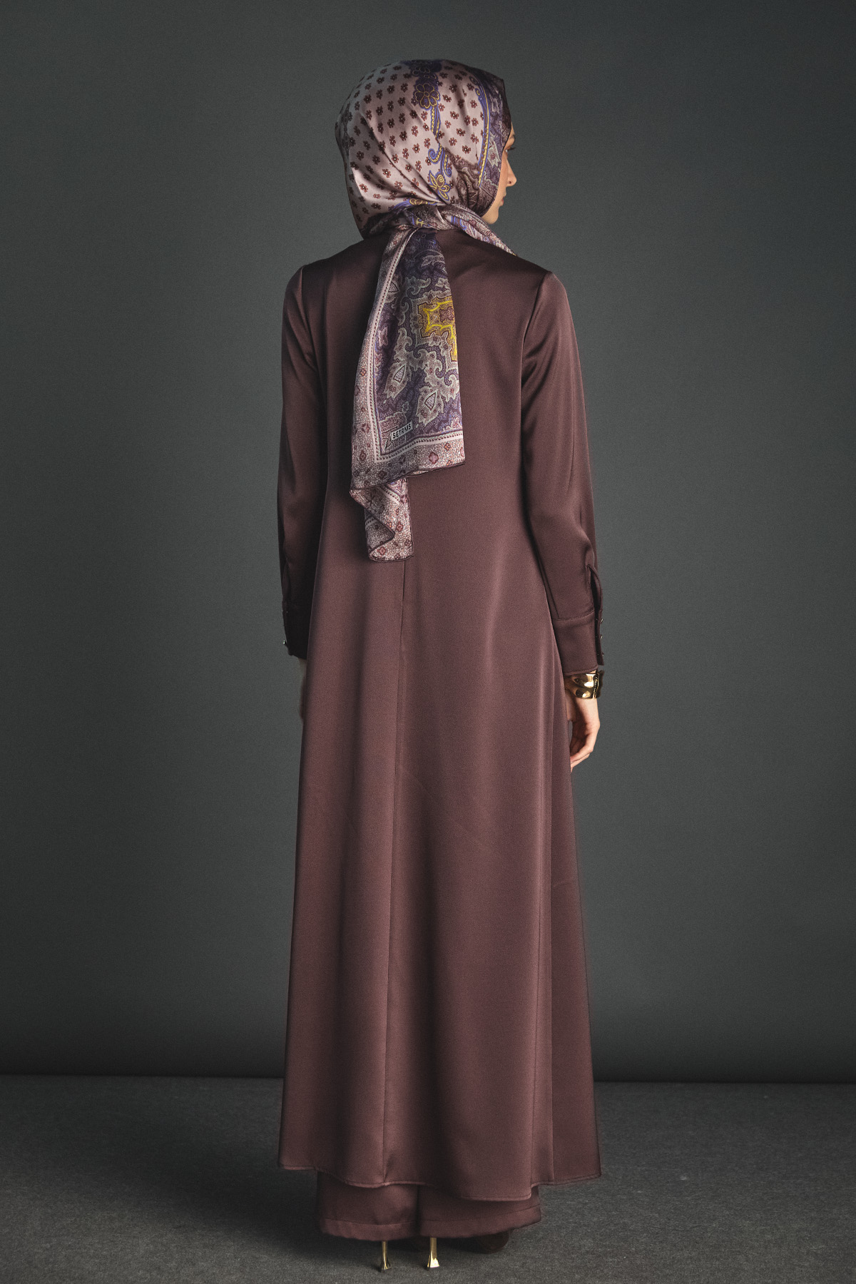 Asimetrik İkili Saten Takım