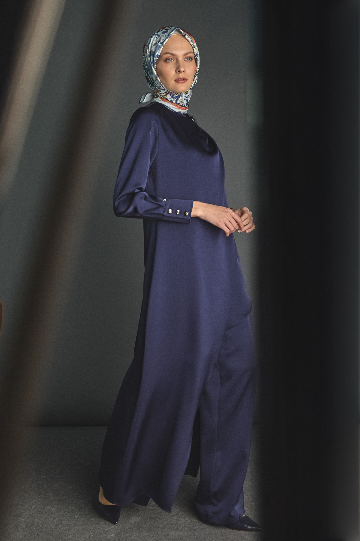 Asimetrik İkili Saten Takım