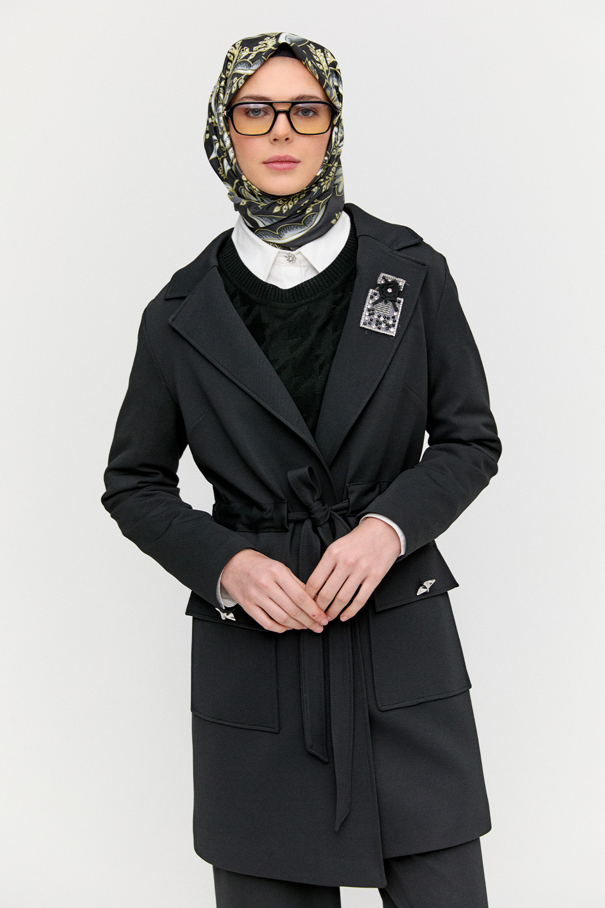 Köprü Kuşaklı Kargo Cepli İkili Takım, Tesettür Giyim