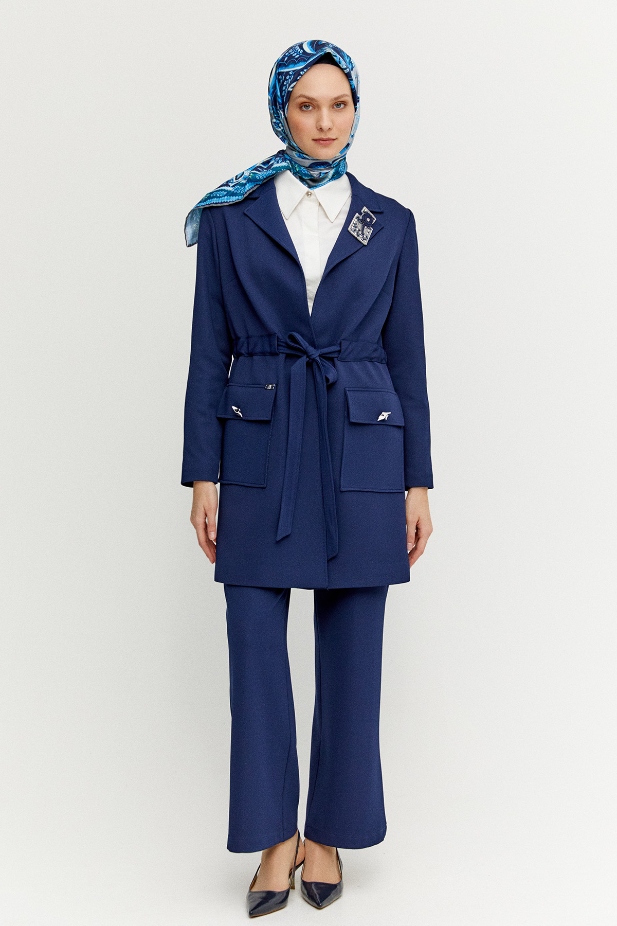 Köprü Kuşaklı Kargo Cepli İkili Takım, Tesettür Giyim