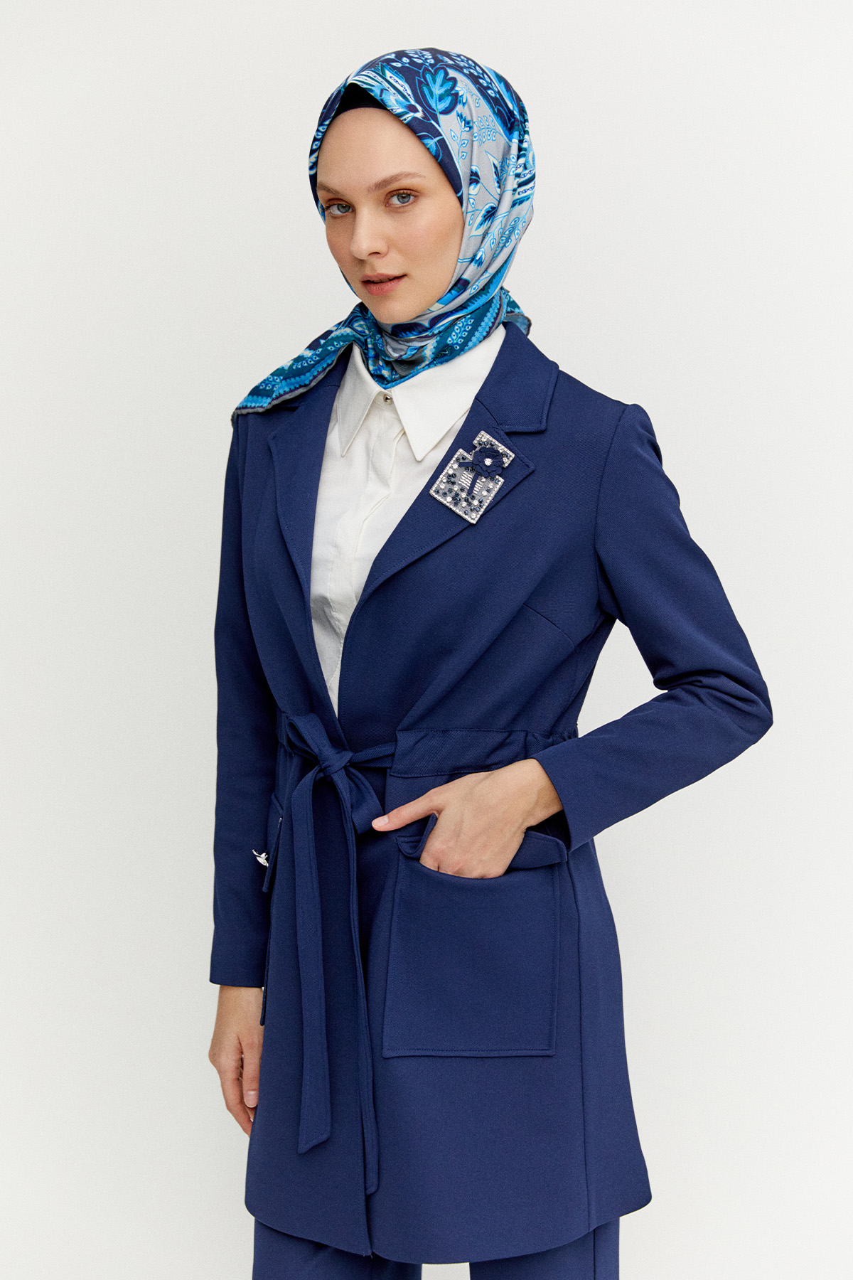 Köprü Kuşaklı Kargo Cepli İkili Takım, Tesettür Giyim