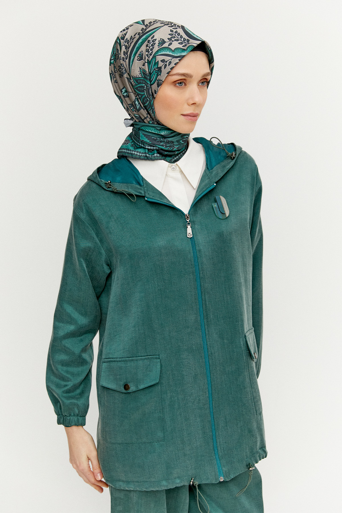 Kapüşonlu Pamuklu İkili Takım, Tesettür Giyim