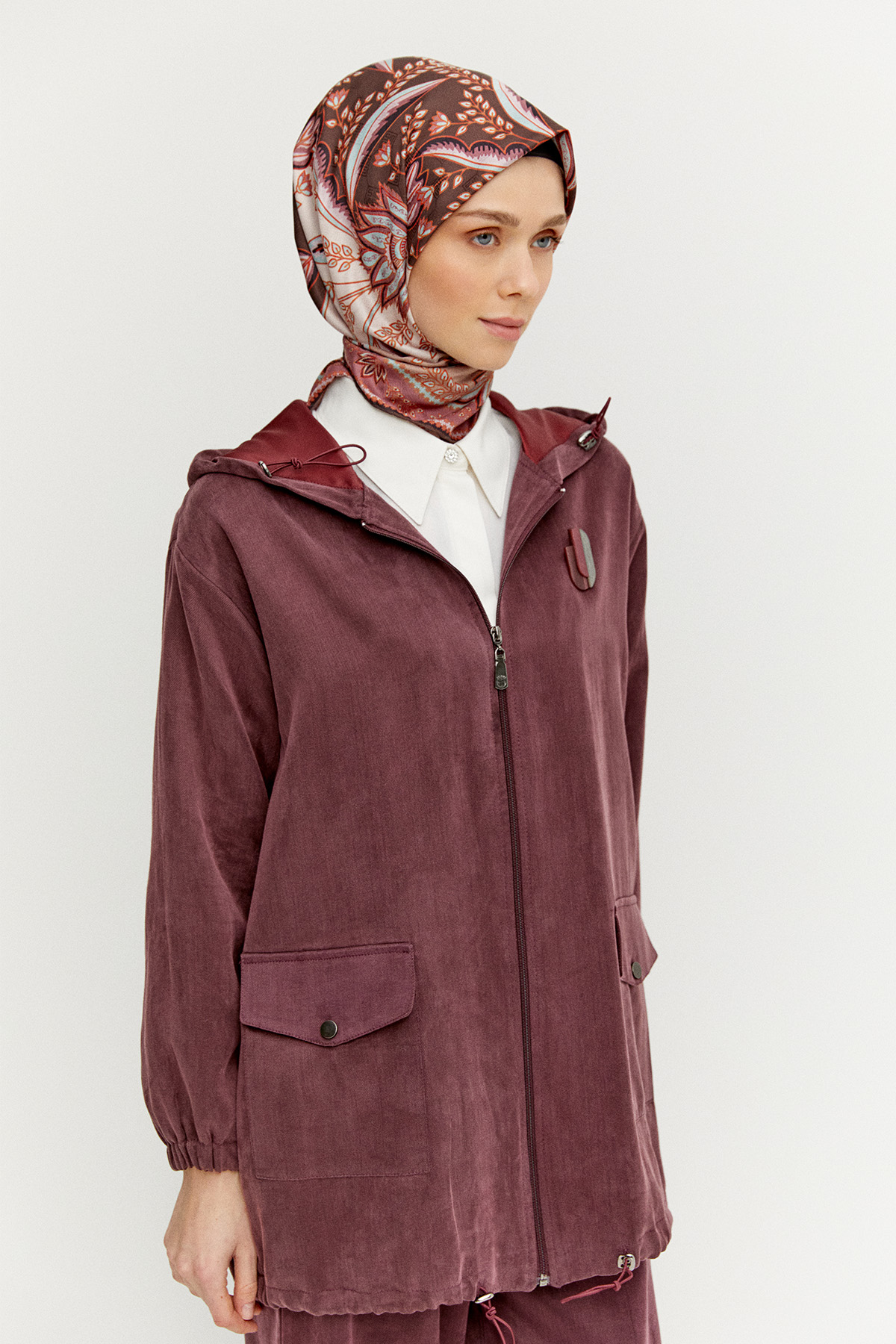 Kapüşonlu Pamuklu İkili Takım, Tesettür Giyim