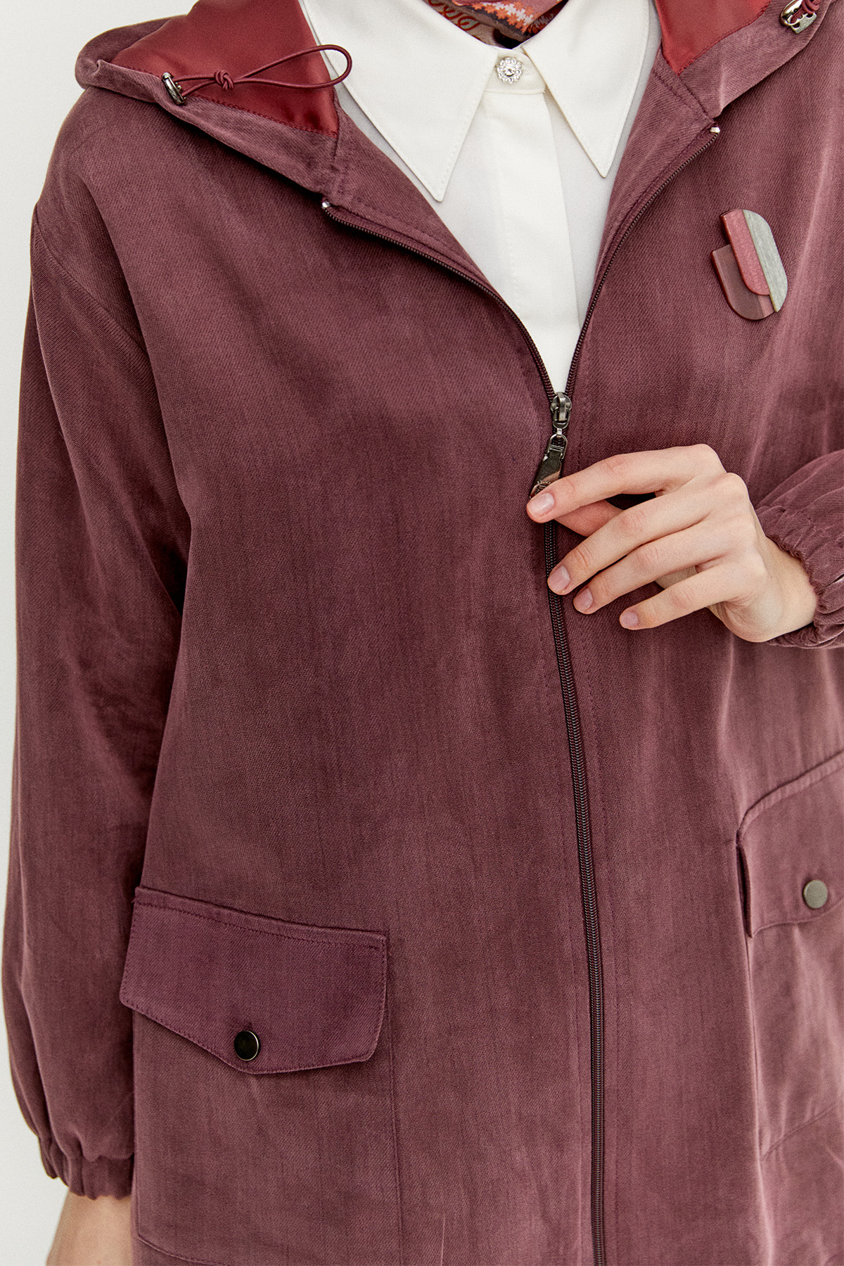 Kapüşonlu Pamuklu İkili Takım, Tesettür Giyim