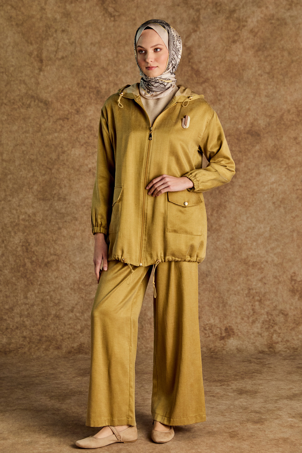 Kapüşonlu Pamuklu İkili Takım