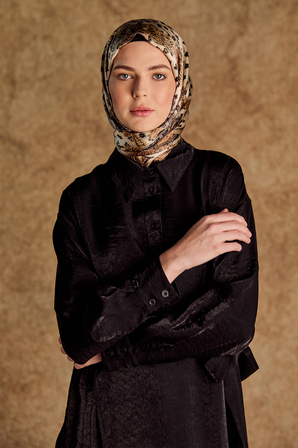 Düğmeli Jakarlı İkili Takım