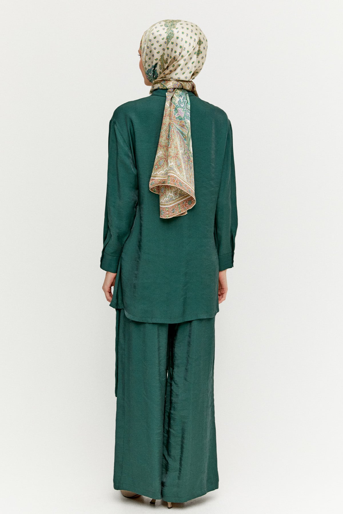 Düğmeli Jakarlı İkili Takım