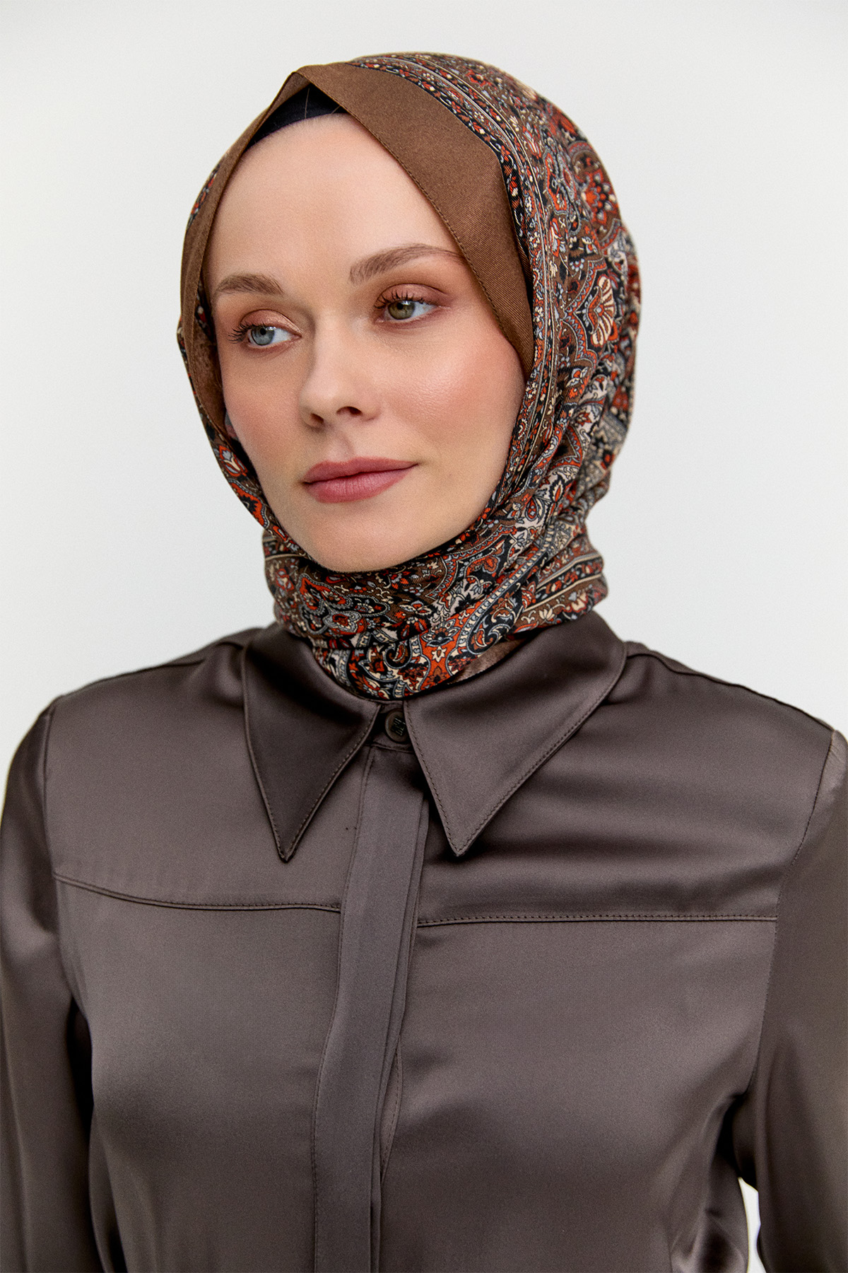 Kuşaklı Saten İkili Takım, Tesettür Giyim